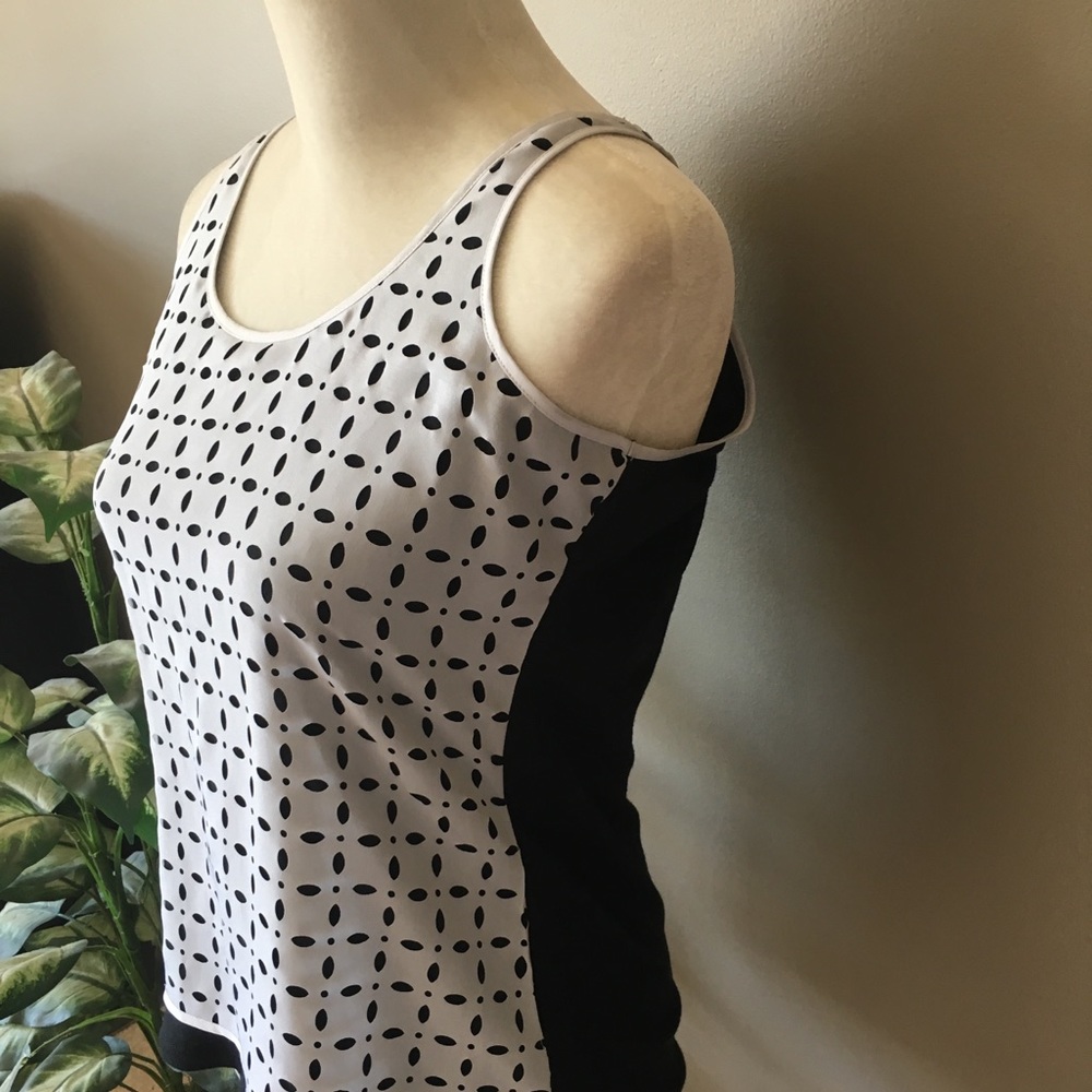 Black and White Patterned Tank from Limited- NWOT
